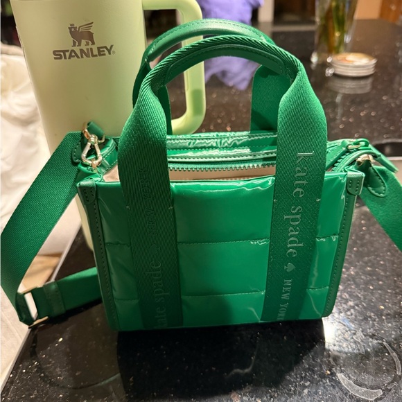 kate spade Handbags - Kate Spade KIP PUFFY Mini Bag IN green bean